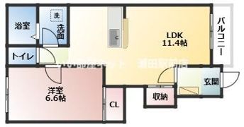 グレース ほしかA棟の間取り画像