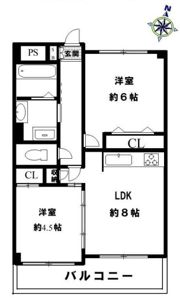 アバンセ六甲パート6の間取り画像