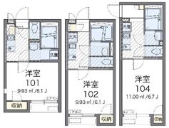 レオネクストヴィラ間坂の間取り画像