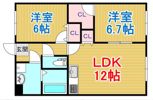 パストラーレ東岡山の間取り画像