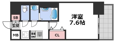 プレサンス難波フィールドの間取り画像