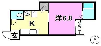 かな.Dルームの間取り画像