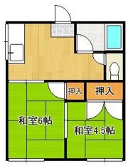 若葉荘の間取り画像