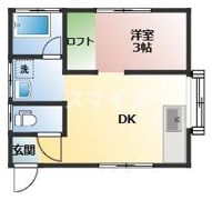 高尾野町 1DKアパートの間取り画像