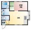 高尾野町 1DKアパートの間取り画像