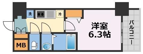 ララプレイス大阪福島アビリテの間取り画像