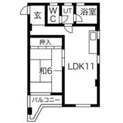 シャトル西野の間取り画像