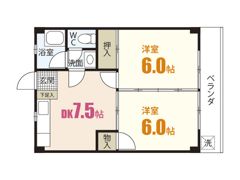 島本マンションの間取り画像