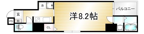 attrice東堀川の間取り画像