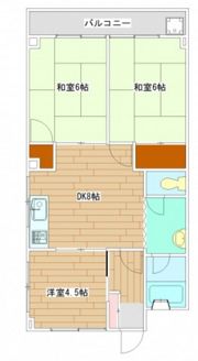 福本マンションの間取り画像
