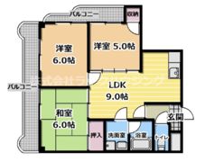 ロータリーマンション八雲西町の間取り画像