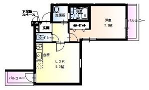 フジパレス豊里Ⅱ番館の間取り画像