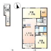 ハレカピリナ新涯の間取り画像