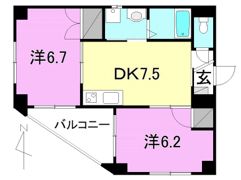 クレストコートの間取り画像