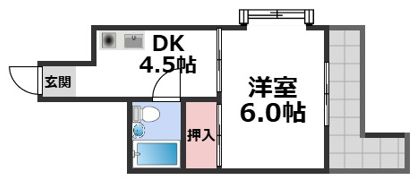 東洋プラザ蒲生の間取り画像