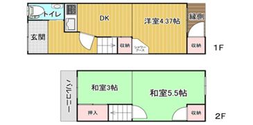 テラス 豊中市豊南町西の間取り画像
