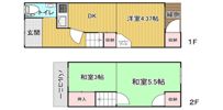 テラス 豊中市豊南町西の間取り画像