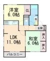 ハイツ上野東の間取り画像