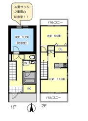 メゾンシャルールの間取り画像