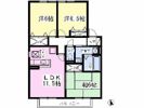 レリアコートBの間取り画像