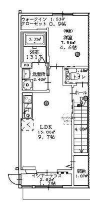 (仮称)ユニヴァリィⅡ新開B棟の間取り画像