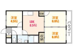 シャトー橋本の間取り画像