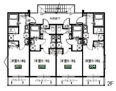 DEINZE南与野の間取り画像