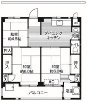 ビレッジハウス栗ヶ沢4号棟の間取り画像