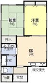 田中貸家の間取り画像