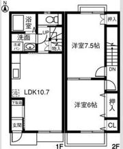 プラッサムコート今伊勢Bの間取り画像