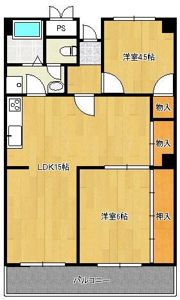 コーポ西鳴水の間取り画像