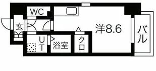 Shining江坂離宮の間取り画像