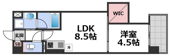 京橋イーストガーデンの間取り画像
