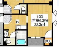 アンビエント三箇の間取り画像