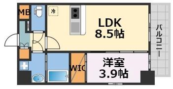 エスリードレジデンス梅田マークスの間取り画像