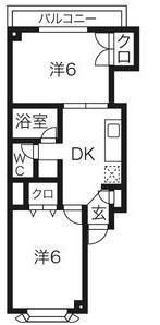 パートナー旭ヶ丘の間取り画像