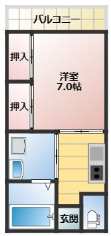OASIS庄内の間取り画像