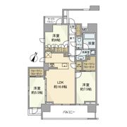 クレヴィア新宿若松町の間取り画像