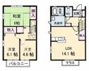 グリーンハイツ木太 Aの間取り画像