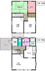 平場戸建の間取り画像