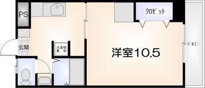 ハーバーハイツ万代町の間取り画像