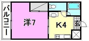 ローランハイツの間取り画像