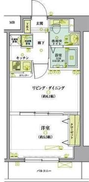 リヴシティ錦糸町弐番館の間取り画像