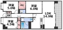 フロンティアタワー難波EASTの間取り画像