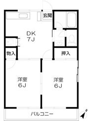 堀之内ハイツの間取り画像