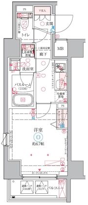 クレヴィスタ中野新橋Ⅱの間取り画像
