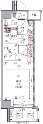 ラグディア麻布十番の間取り画像