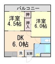 コーポラスサカエの間取り画像