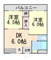 コーポラスサカエの間取り画像