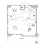 グランパーク町屋の間取り画像